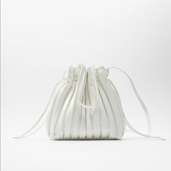 Zara Handbags - Pleated mini bucket bag